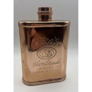 TITO'S Handmade Vodka COPPER FLASK Austin Texas